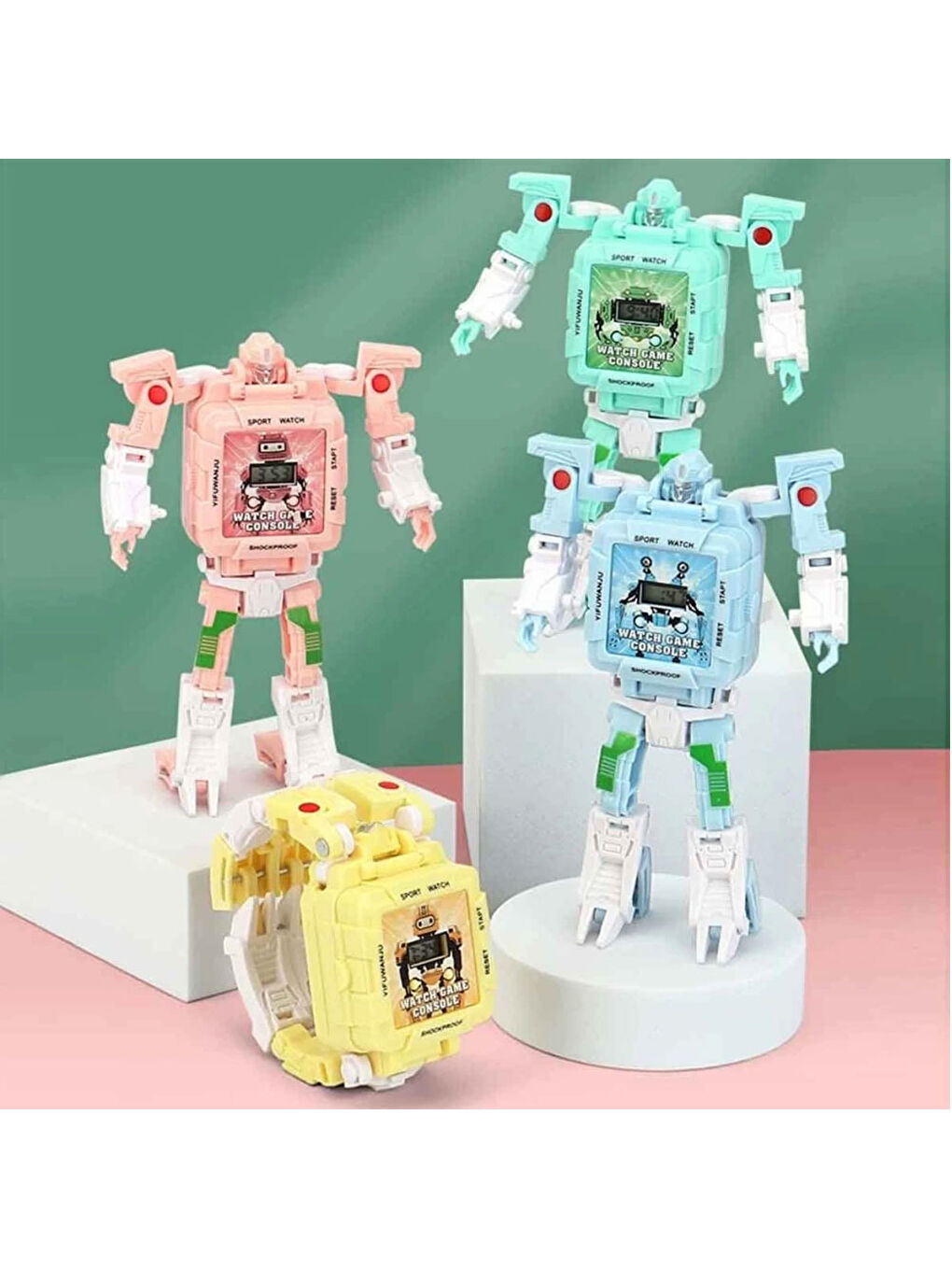 Dönüşebilen Robot Saat Oyun Konsolu-3