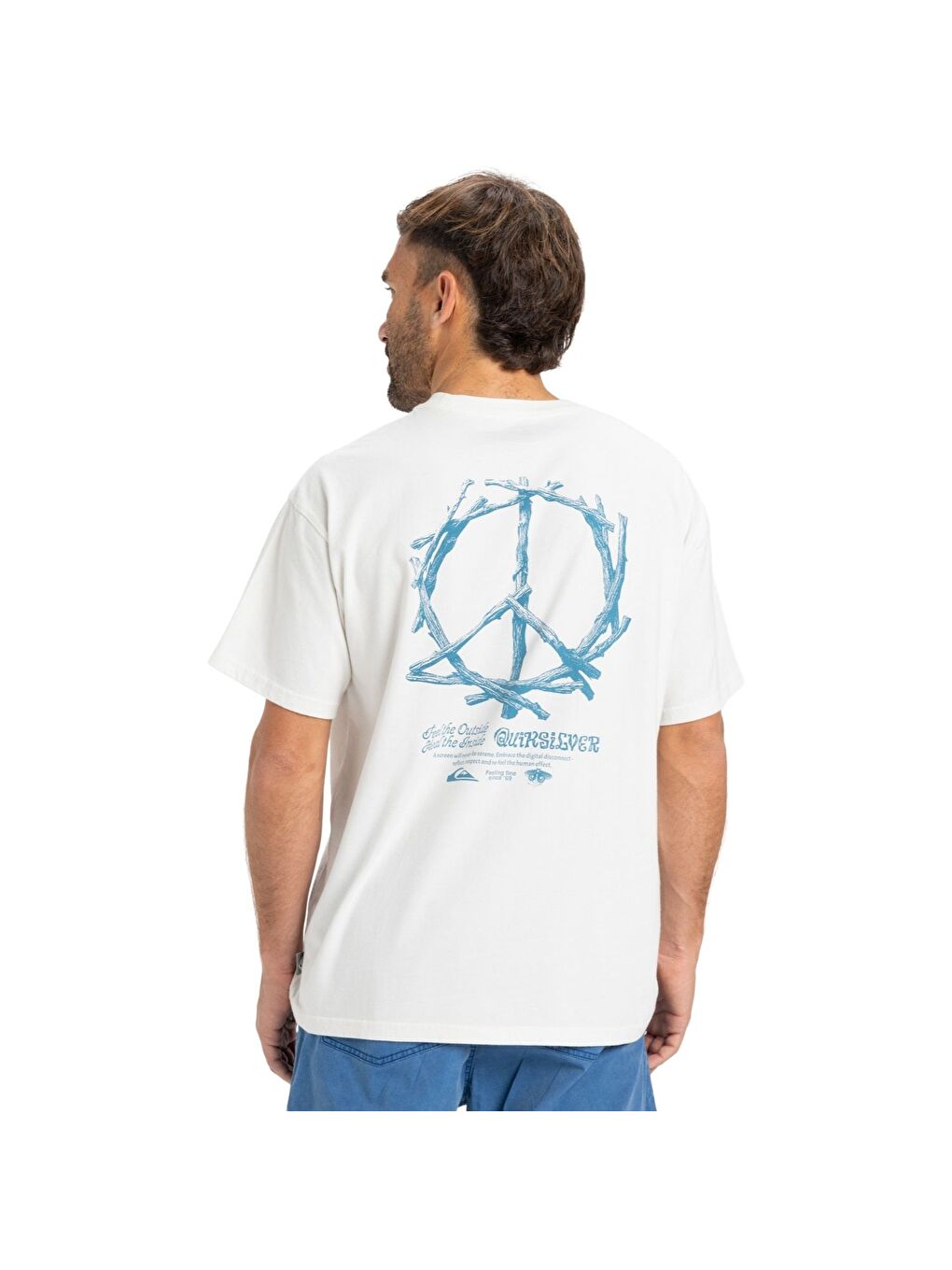 Hw Tree Connection Erkek Beyaz Tişört-3