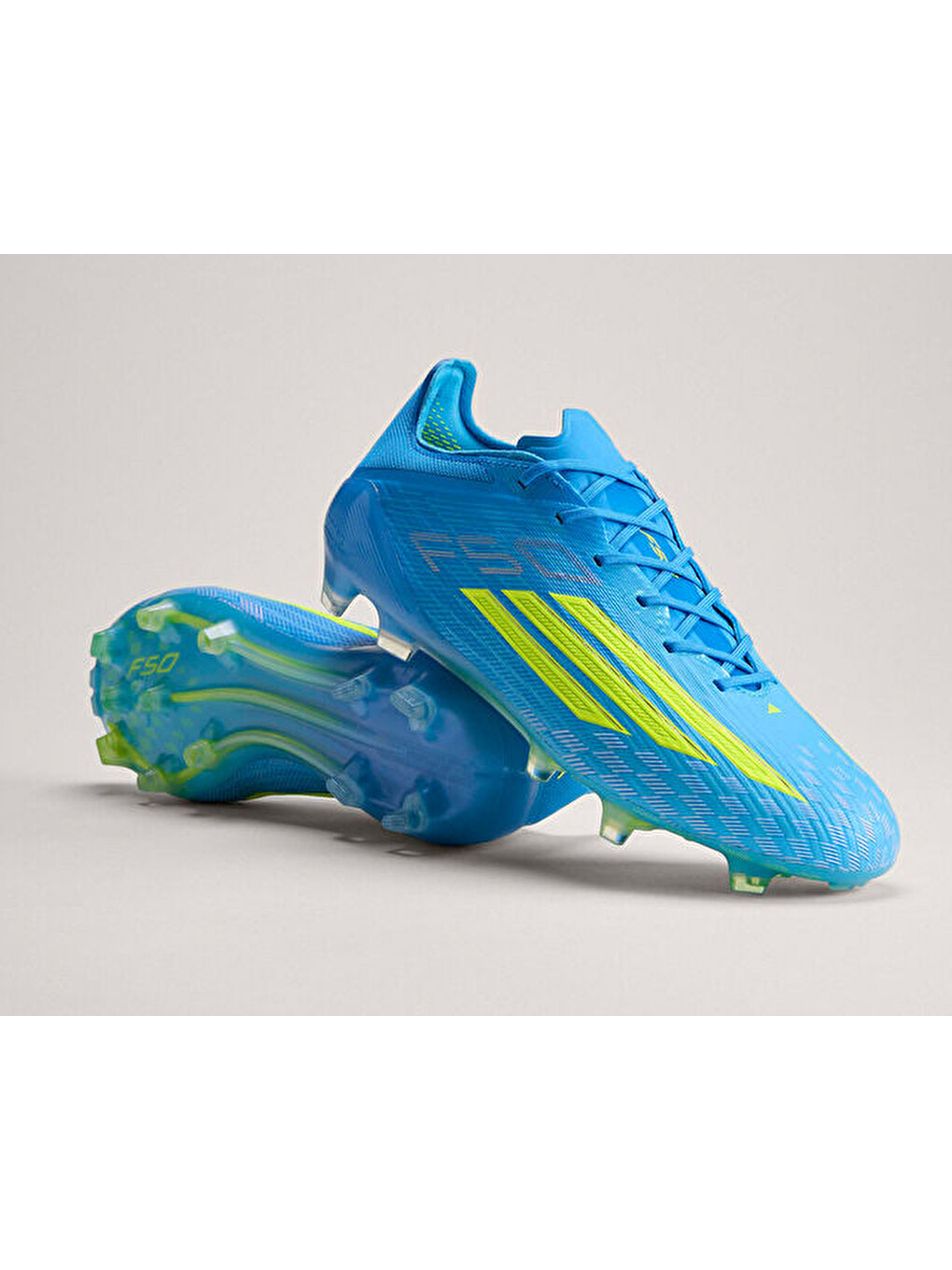 F50 Elite Fg Erkek Çim Zemin Kramponu Jr6450 Mavi-1