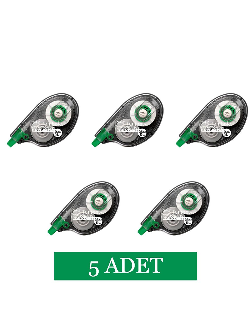Tombow Mono YT4 4.2mmx10m Şerit Silici Daksil 5 Adet