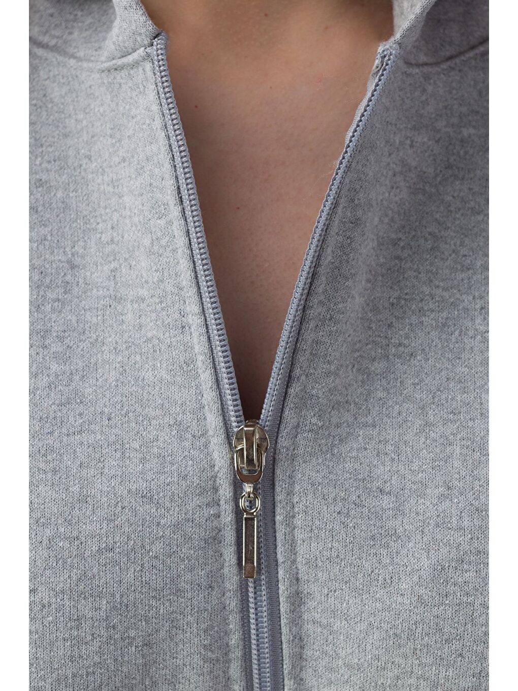 Kadın Gri Oversize Hırka-3