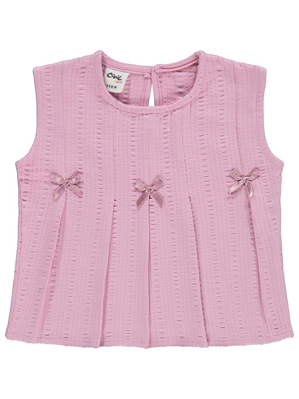 Baby Kurdelalı Şortlu 6-18 Ay Takım - Pembe-1