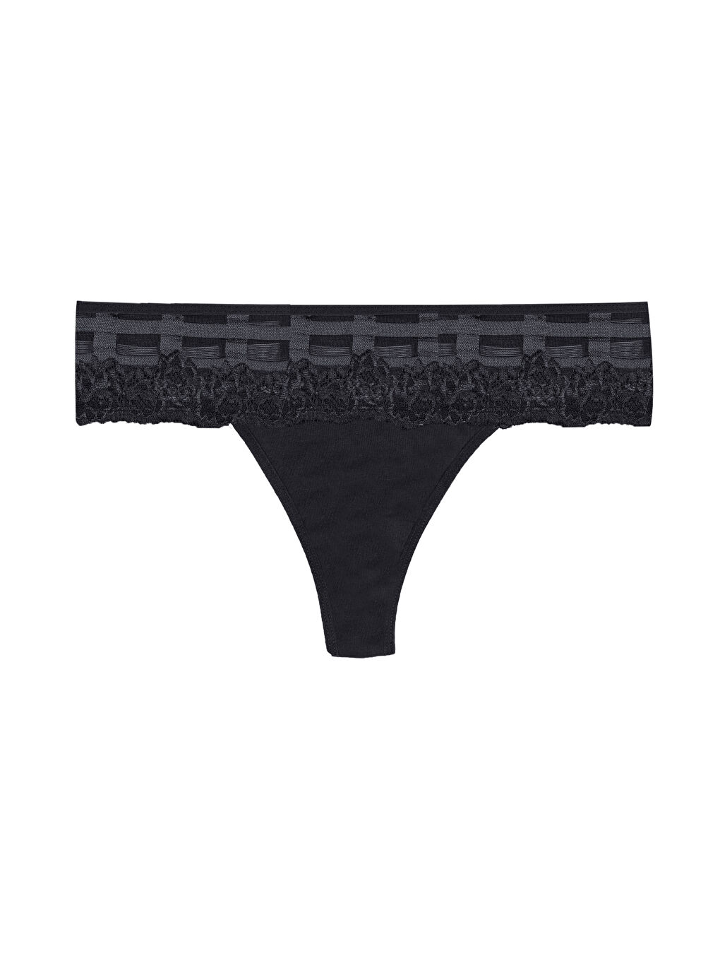 Turuncu Kadın Pamuklu Dantel Detaylı Tanga-1