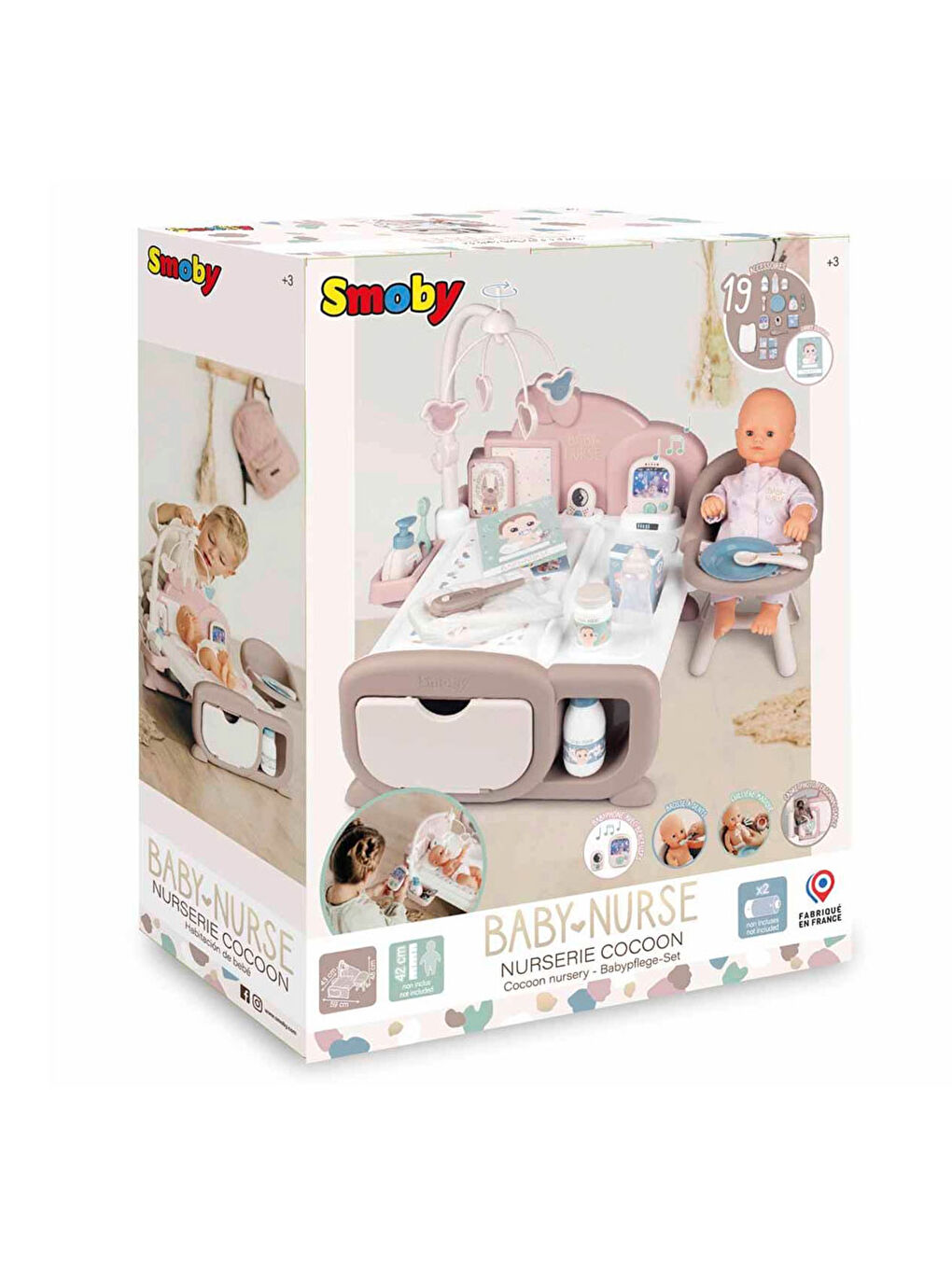 Baby Nurse 3'ü 1 Arada Bebek Oyun Seti 7600220379