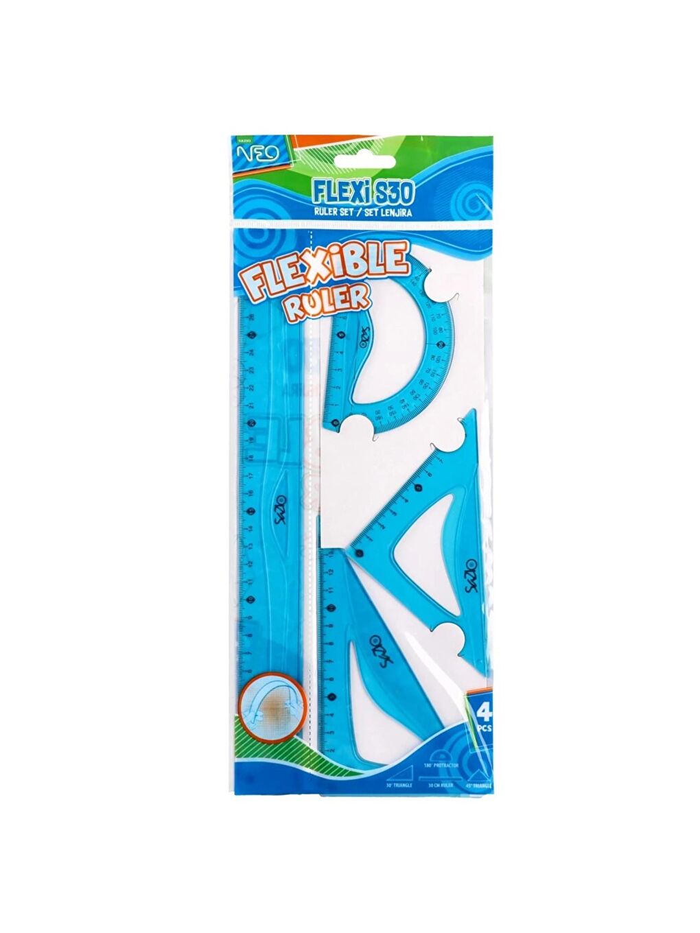 Flexi S30 4 Parça Kırılmaz Çizim Seti (117111)