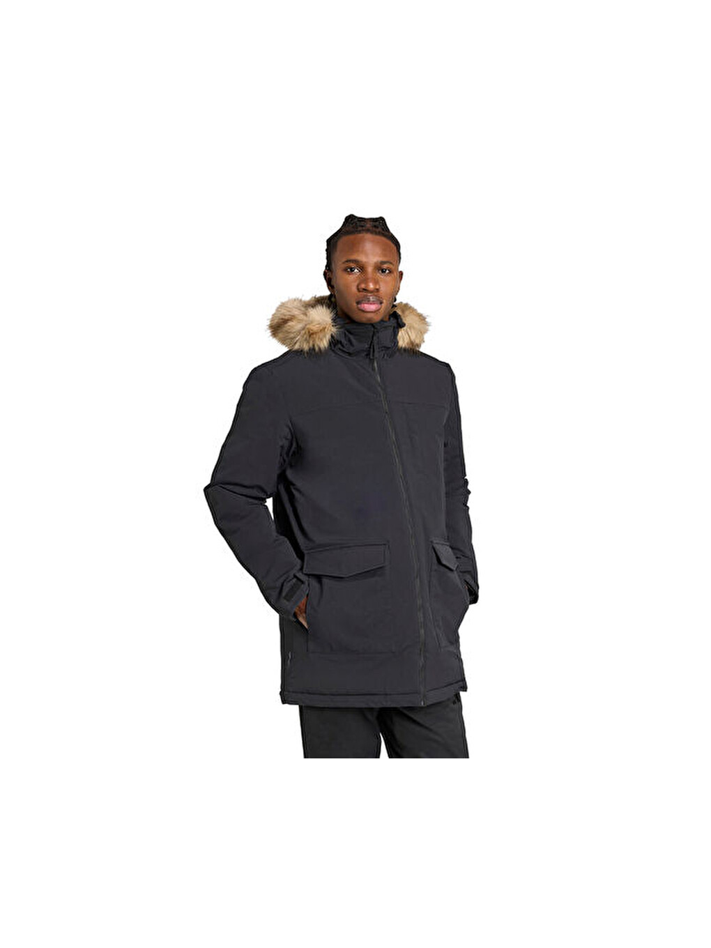 Paveric Fur Par Erkek Günlük Mont Jm3919 Siyah-2