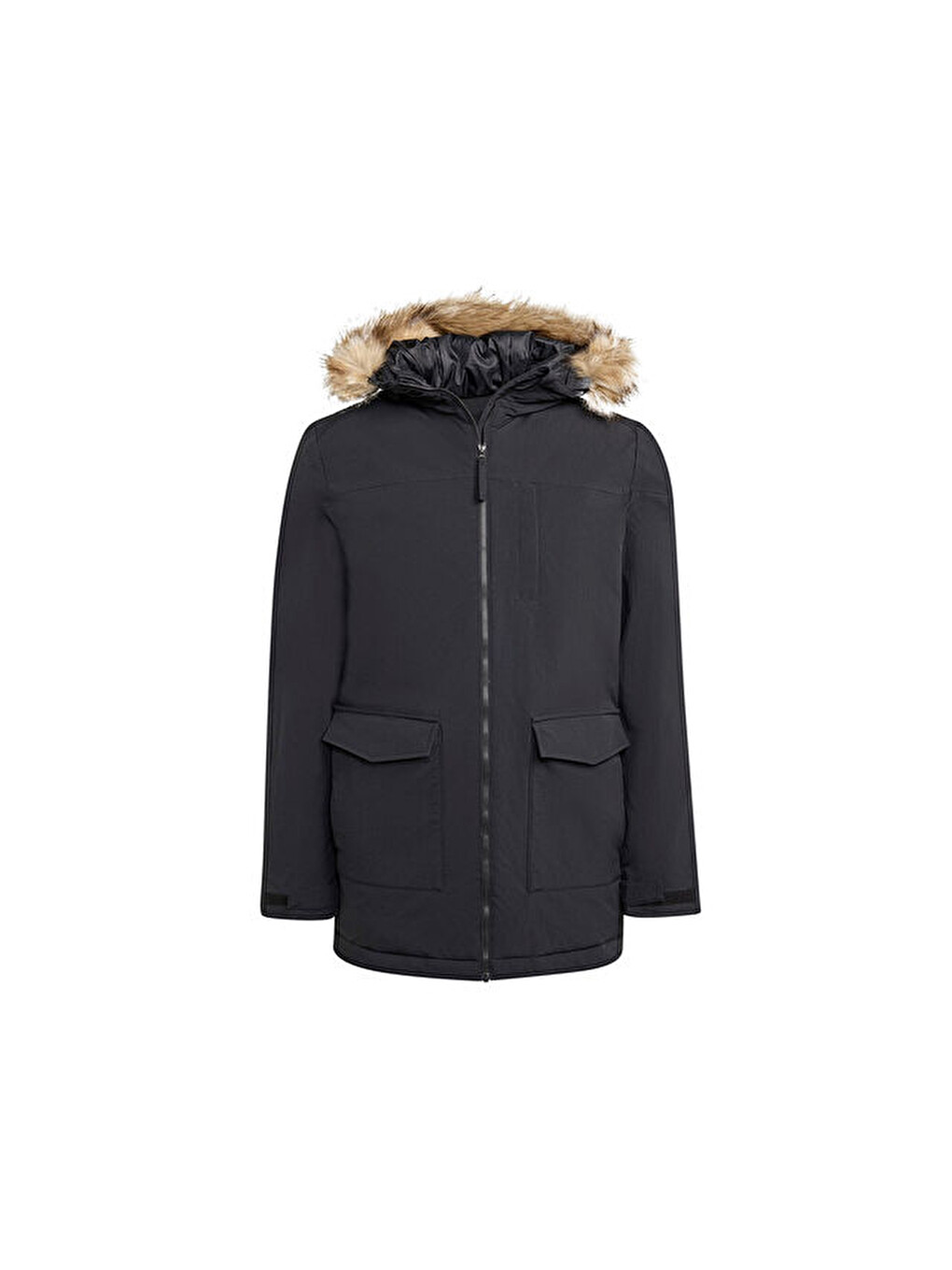 Paveric Fur Par Erkek Günlük Mont Jm3919 Siyah-5
