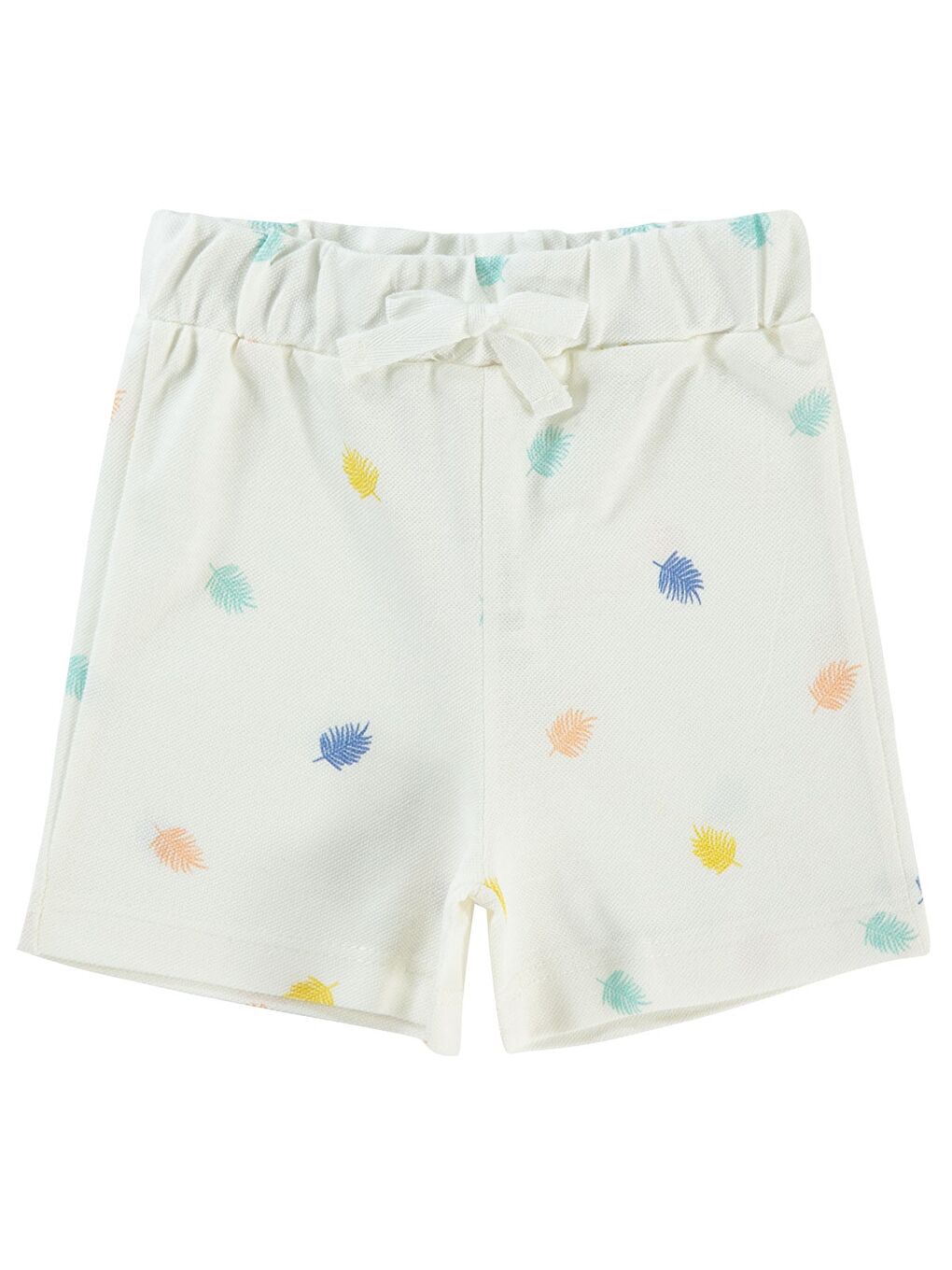 Baby Yaprak Empirme 6-18 Ay Şort - Ekru