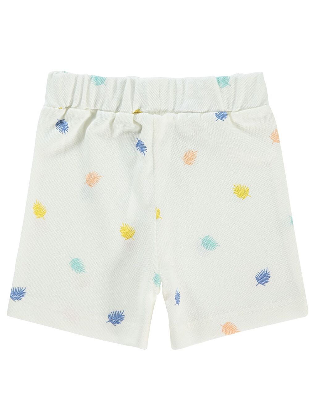 Baby Yaprak Empirme 6-18 Ay Şort - Ekru-1
