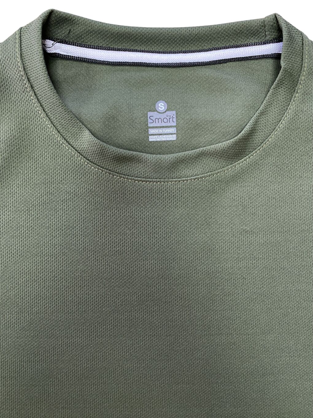 Haki Erkek Kısa Kollu Spor Hızlı Kuruma Özellikli T-shirt-3