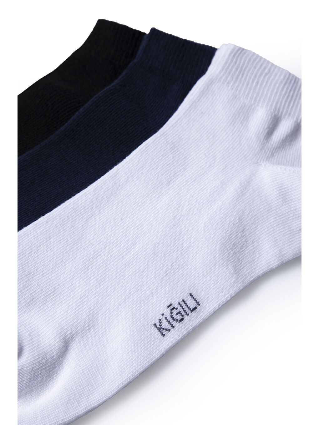 Karışık 3'lü Pamuklu Esnek Spor Çorap Seti-1