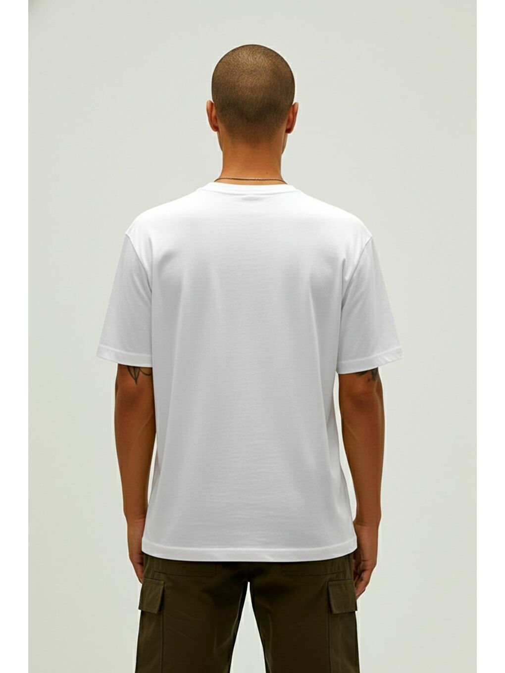 Costarıca Beyaz Erkek Baskılı Tişört-2