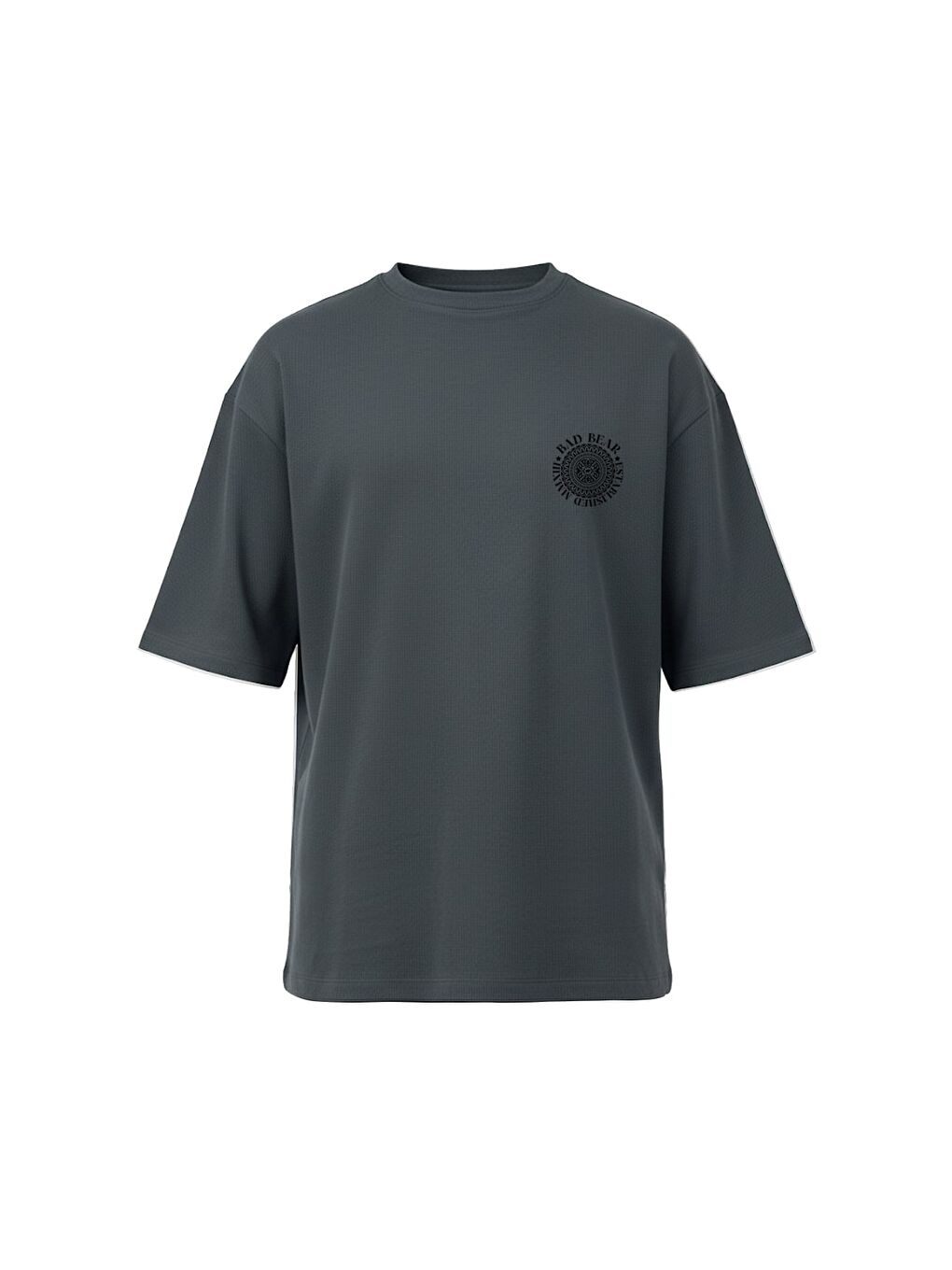 Mons Siyah Erkek Baskılı Tişört-3