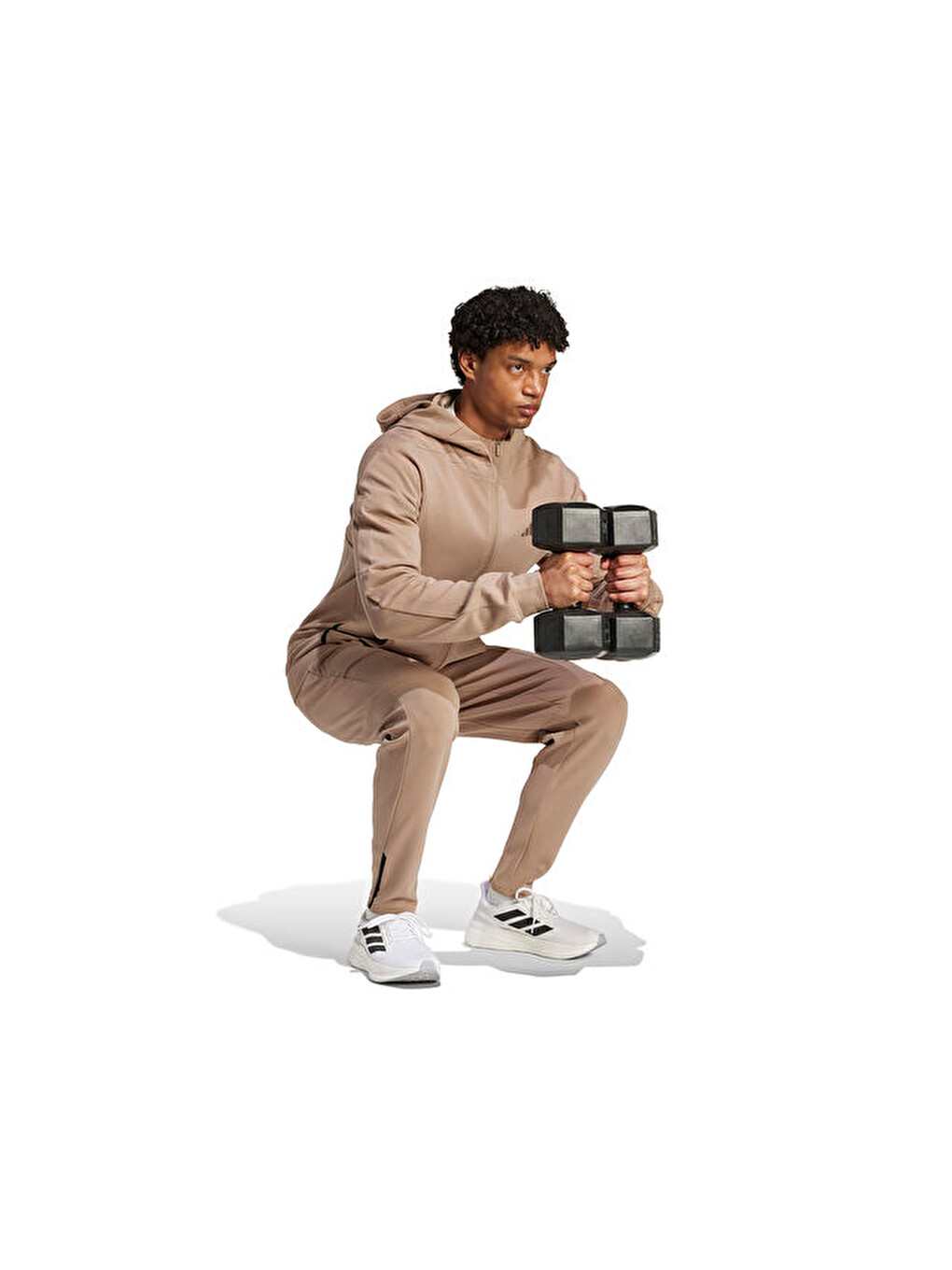 Ekru D4t Full-zip Ho Erkek Günlük Fermuarlı Sweatshirt Jx0690 Krem-2