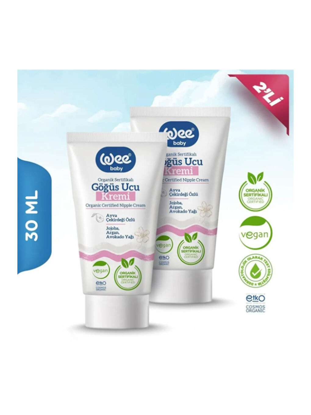 2'li Göğüs Ucu Kremi 30 ml