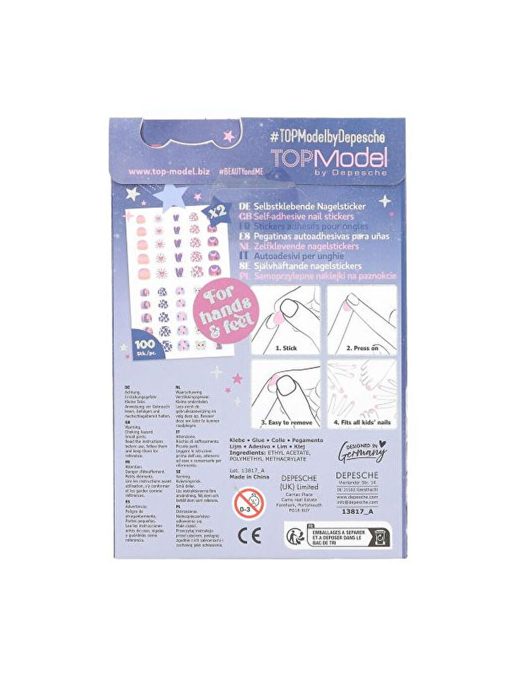 Beauty and Me Kendinden Yapışkanlı Tırnak Çıkartmaları 413817-4