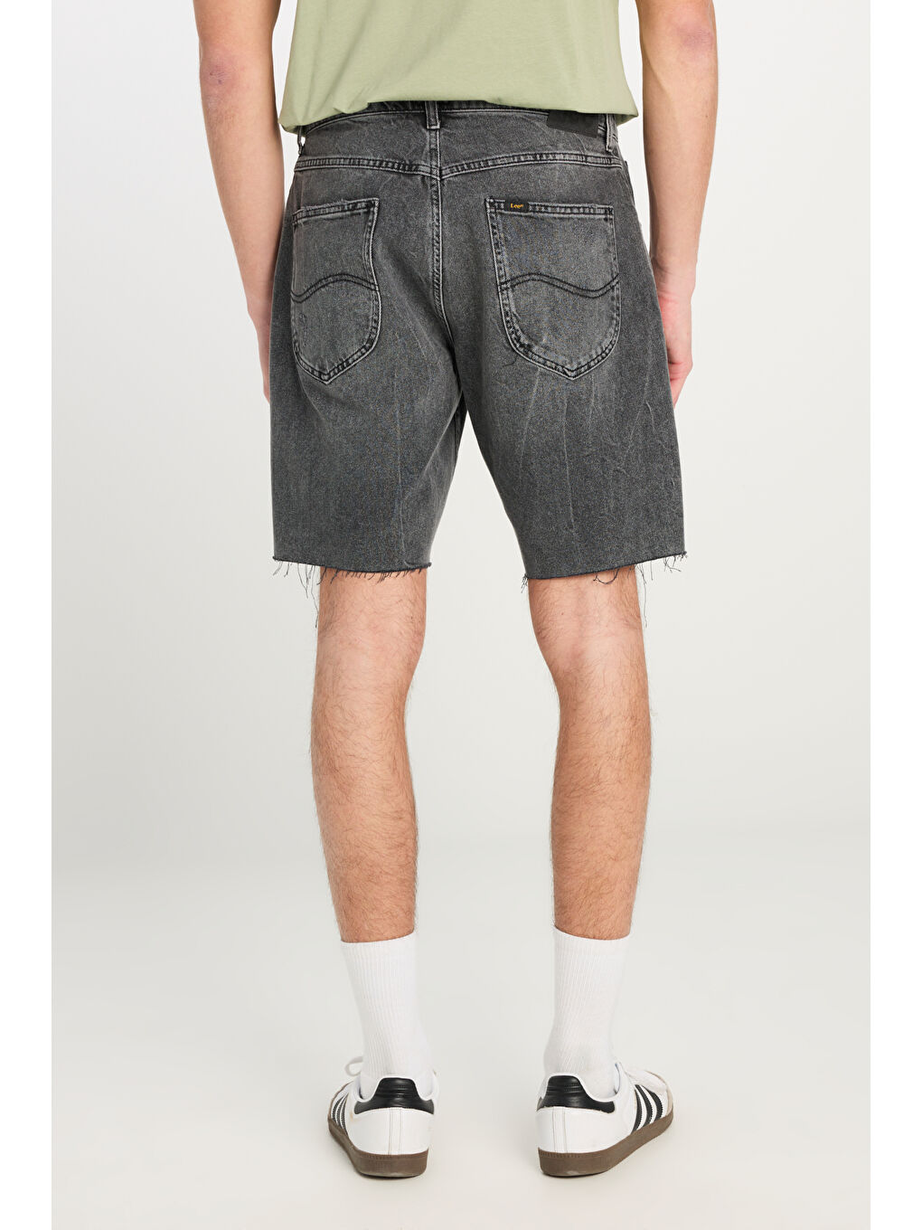 Bej Regular Fit %100 Pamuk Normal Bel Jean Şort-1