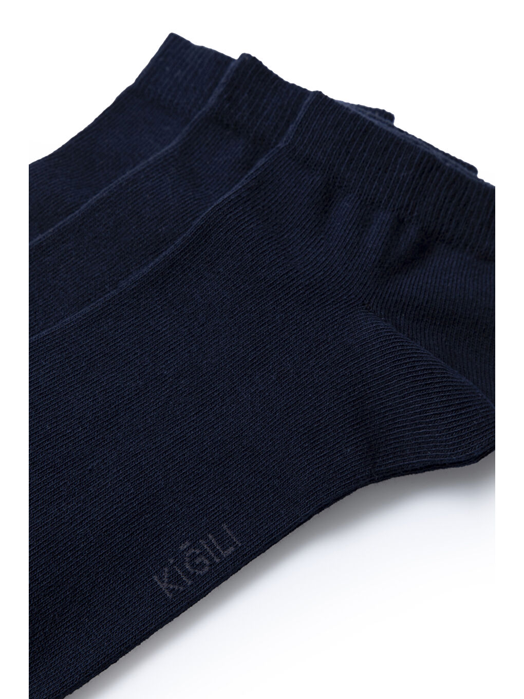 Lacivert 3'lü Pamuklu Esnek Spor Çorap Seti-1