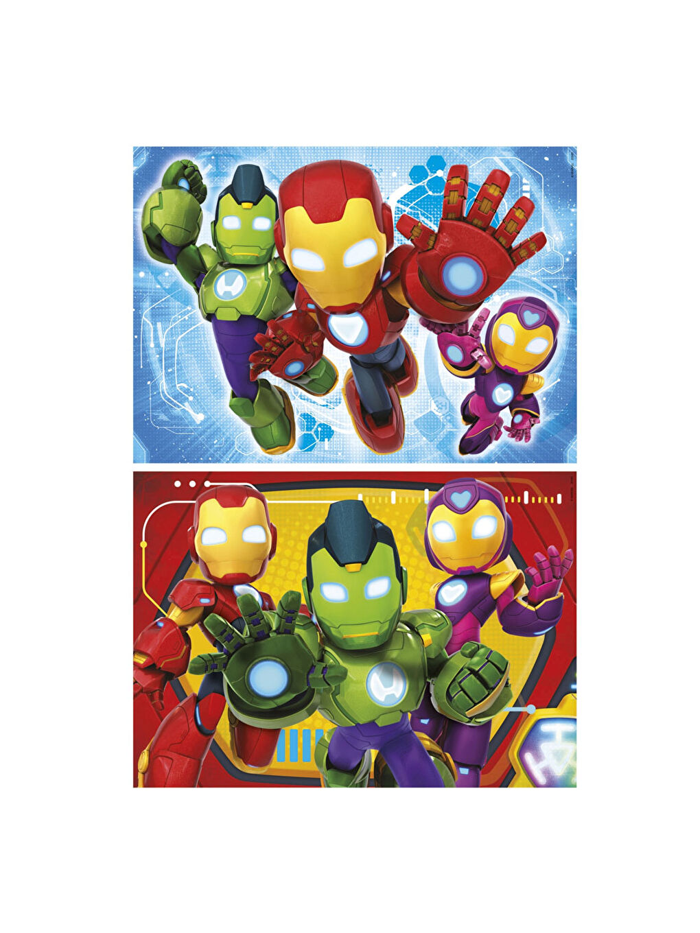 Çocuk Puzzle 2x48 Parça Iron Man ve Arkadaşları 20345-1