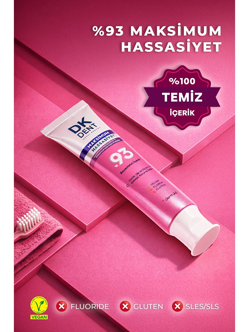 %93 Maximum Hassasiyet Diş Macunu 75 ml x 2 Adet-2