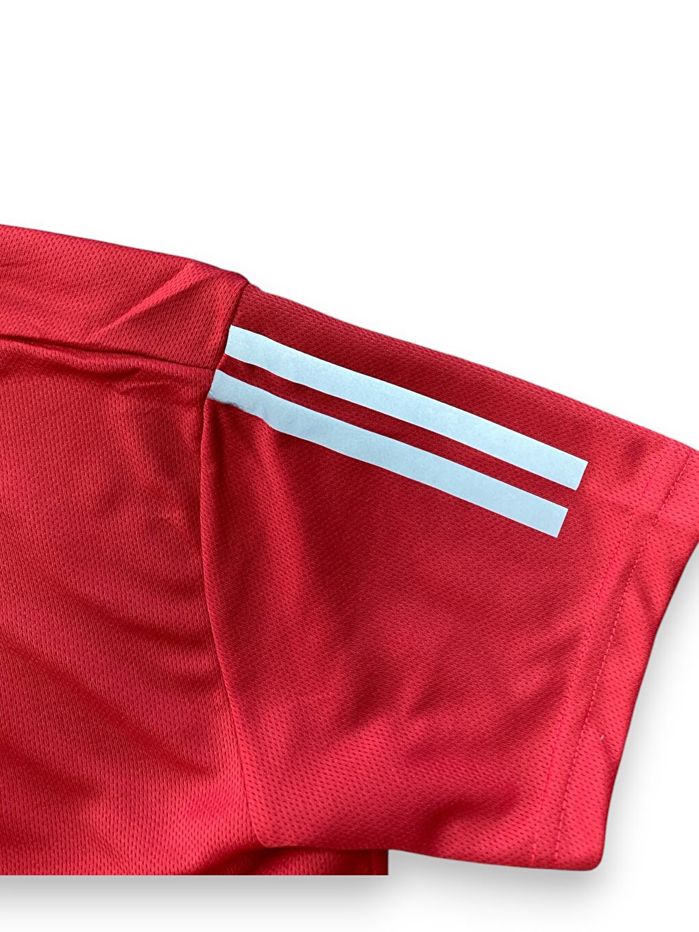 Kırmızı Erkek Kısa Kollu Spor Hızlı Kuruma Özellikli T-shirt-1