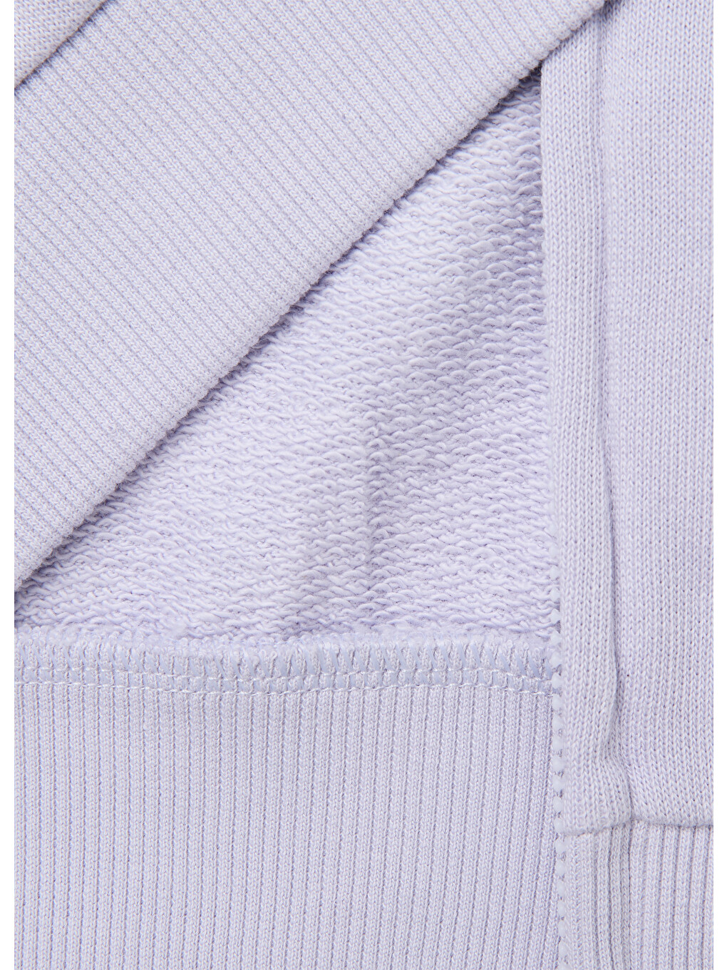 Kız Bebek Lila Önü İşlemeli Ribanalı Boğazlı Fermuarlı Dik Yaka Sweatshirt-2