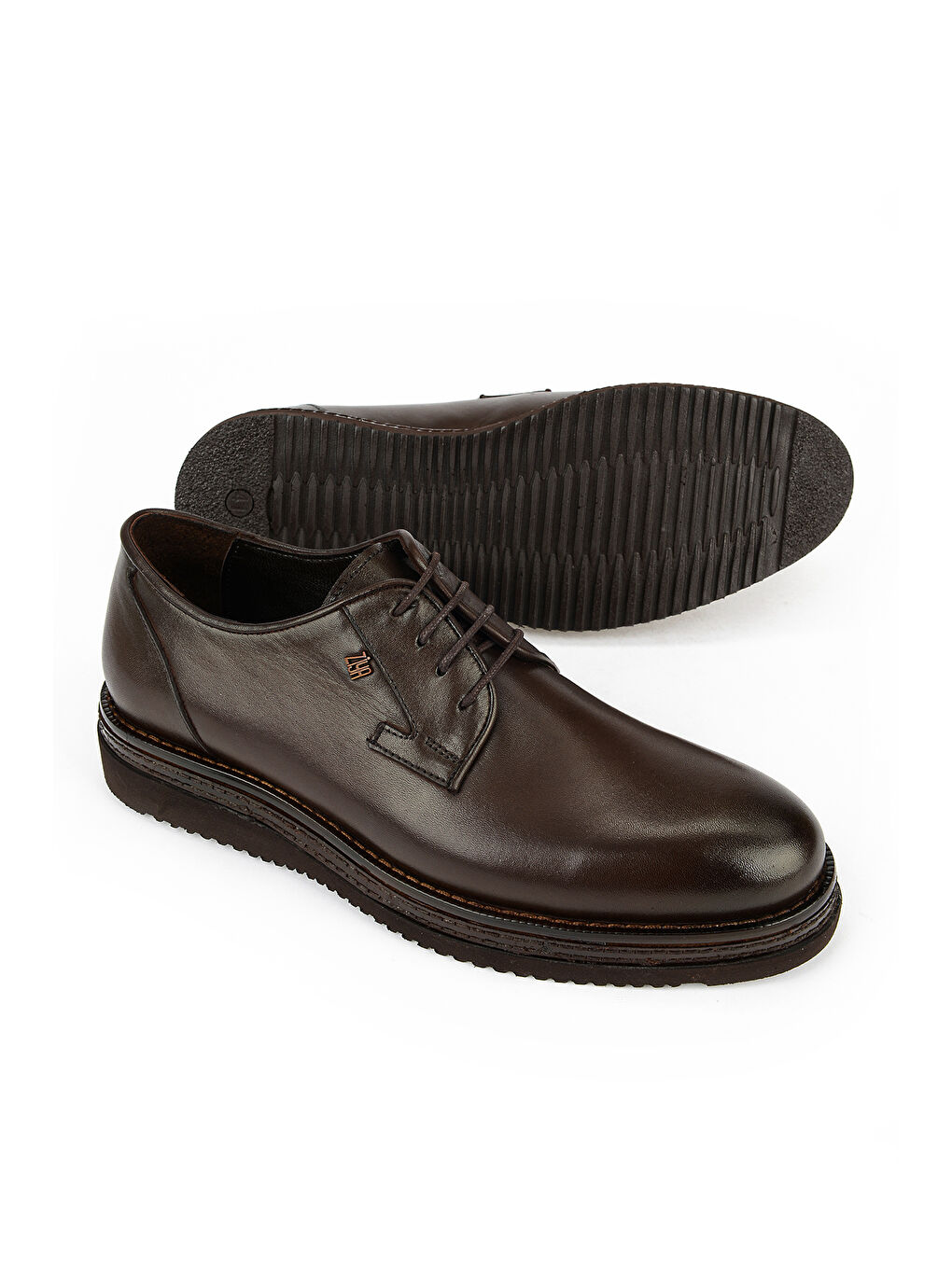 Kahverengi Erkek Hakiki Deri Ayakkabı 1611063Z1860 Kahve-3