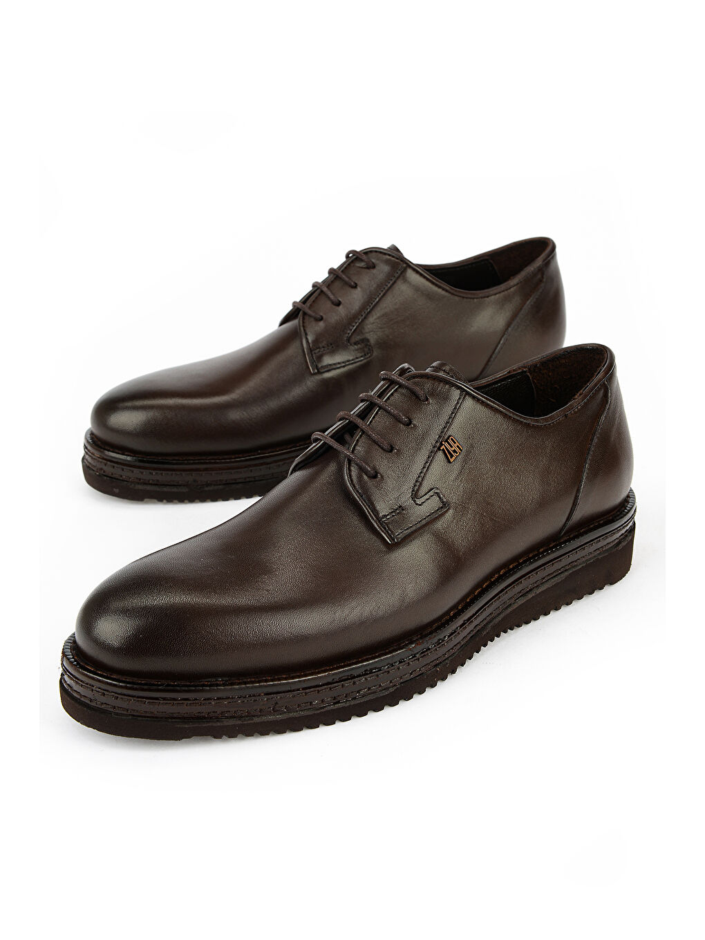 Kahverengi Erkek Hakiki Deri Ayakkabı 1611063Z1860 Kahve-4