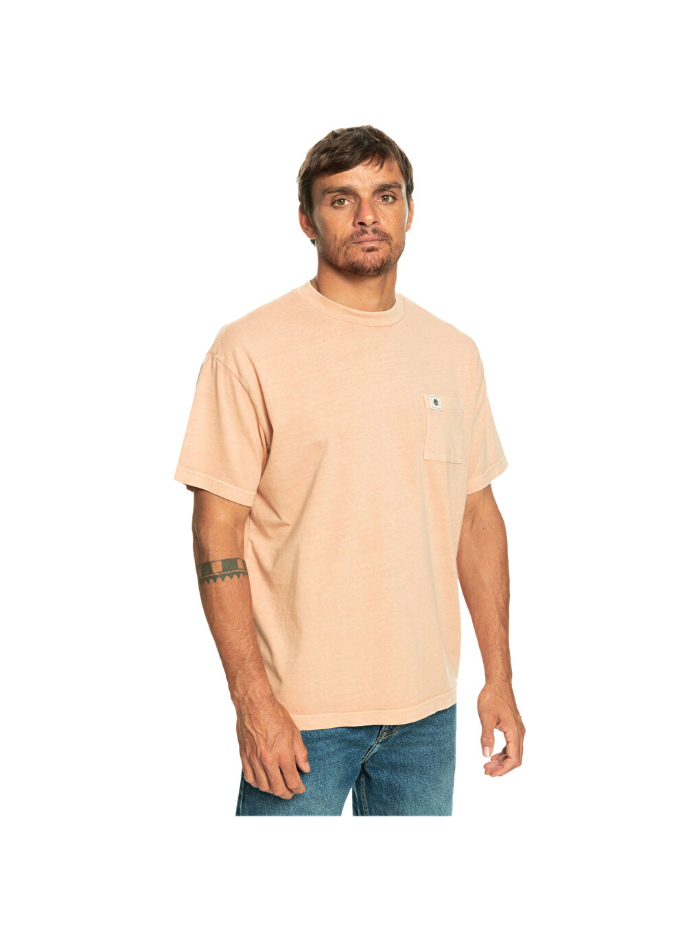 Karışık Naturaldye Kttp Erkek Kahverengi Tişört-1