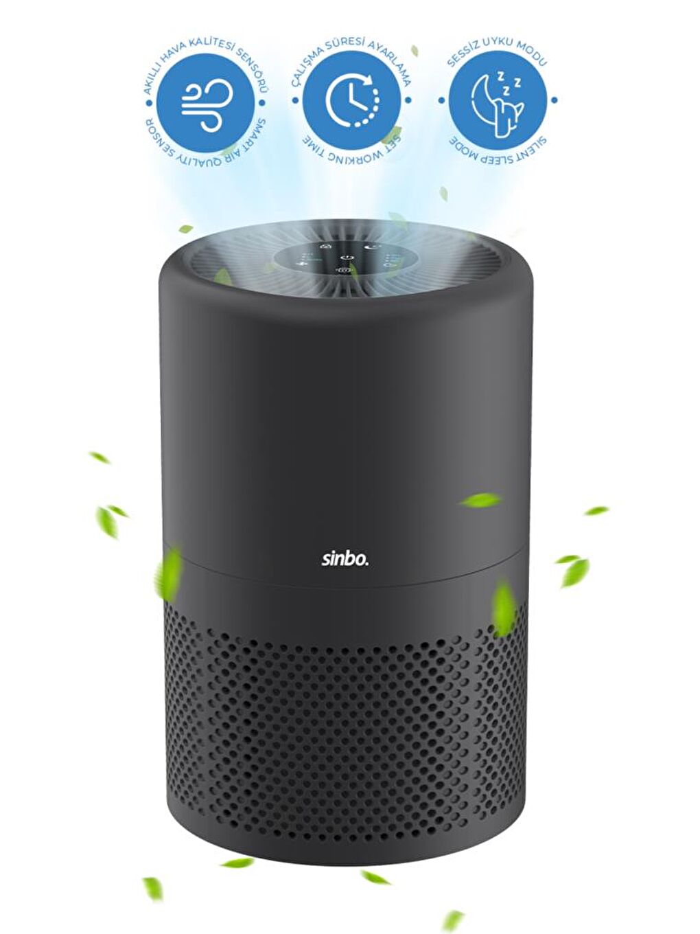 SAP-5507 HEPA H13 Filtreli Hava Temizleyici Siyah – Toz / Koku Giderici, Sessiz ve Enerji Tasa-7