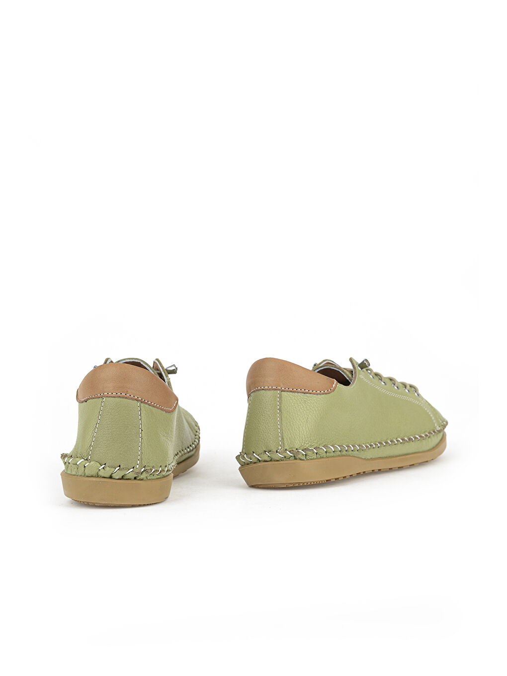 Turkuaz Kadın Hakiki Deri Konfor Ayakkabı 16155Z2942 Su Yeşili-2