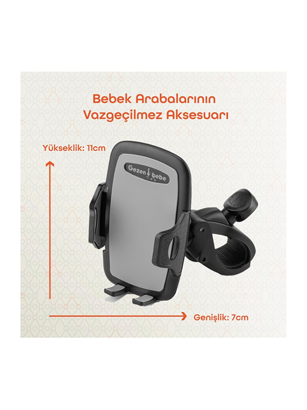 Bebek Arabası Telefon Tutucu-3