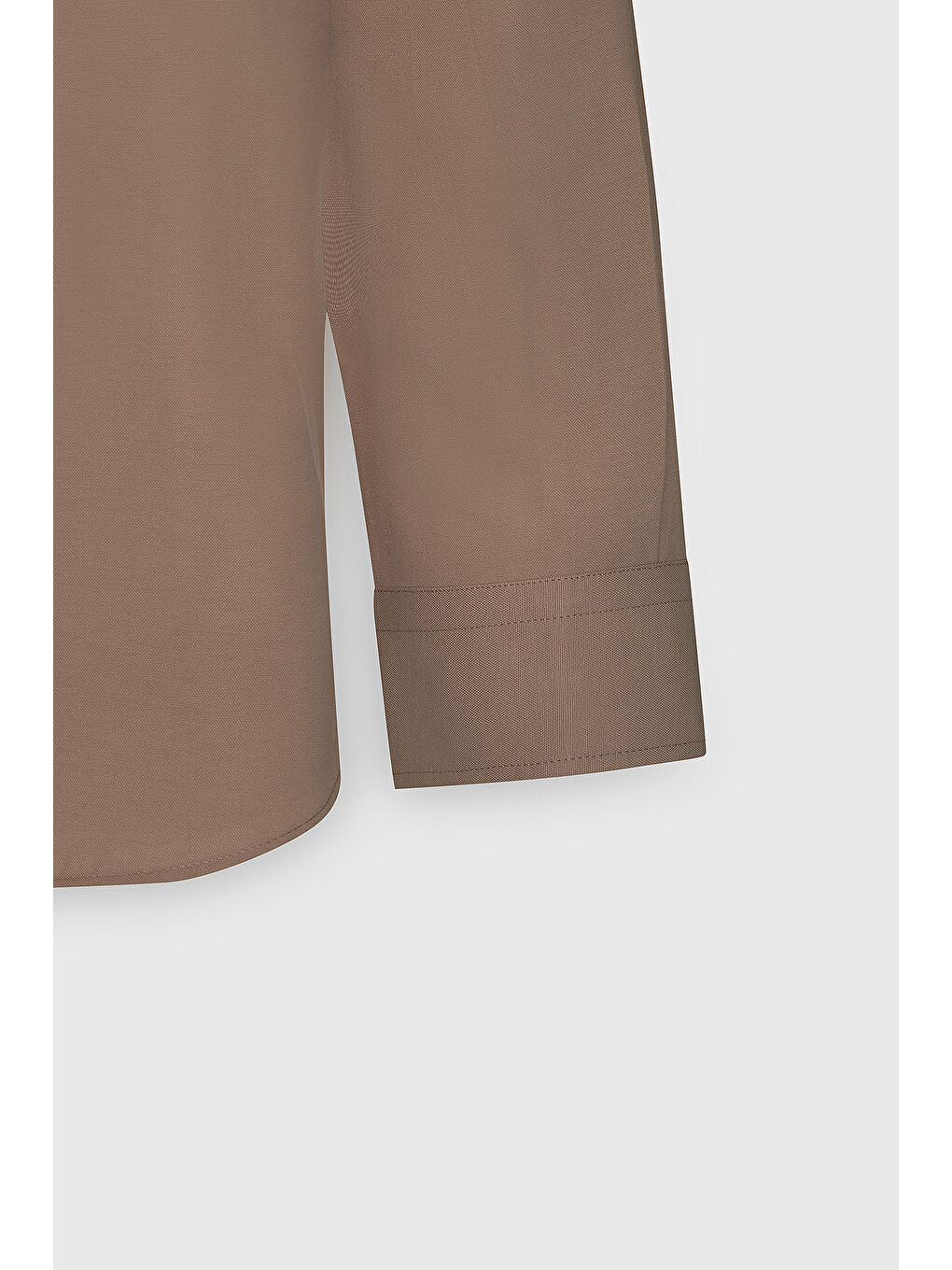 Erkek Kahverengi %100 Pamuk Oxford Slim Fit Dar Kesim Düğmeli Yaka Flamlı Gömlek-7