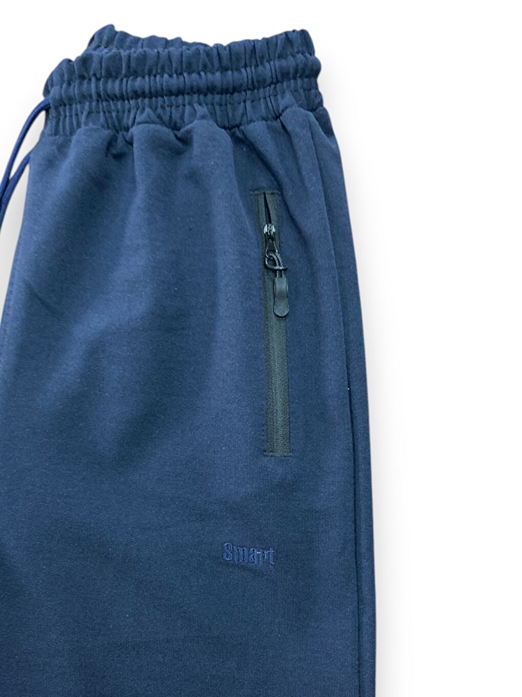 Erkek Lacivert Fermuarlı Cepli Pamuklu Yazlık Kapri-3