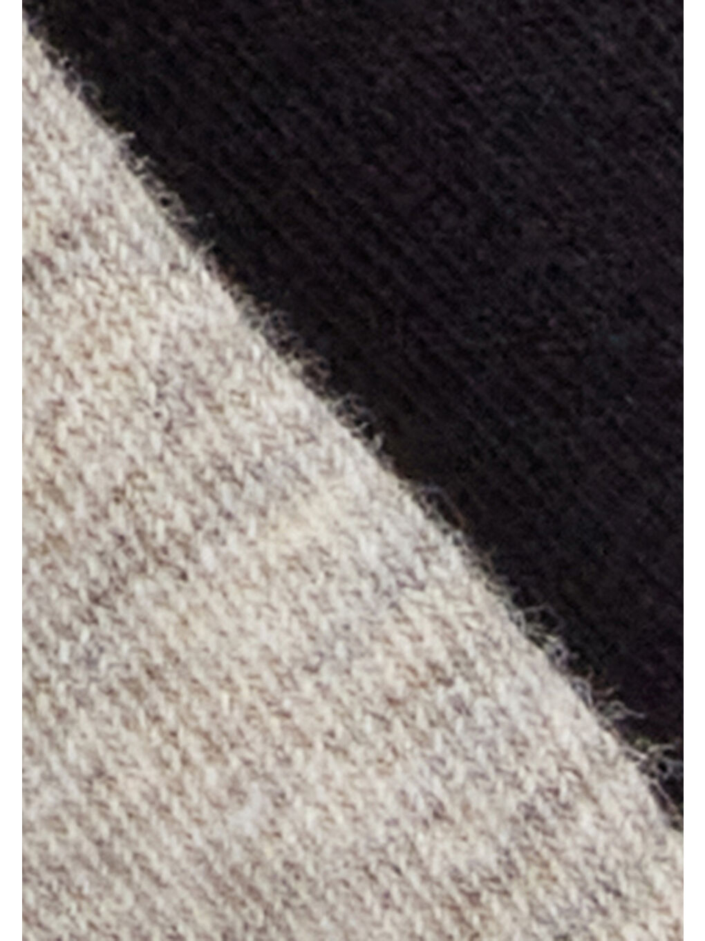 Ekru Unisex Krem-Siyah Pamuk Karışımlı Logo Detaylı 2'li Uzun Çorap Seti-2