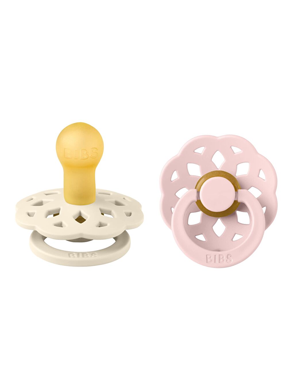Boheme İkili Kauçuk Emzik- Ivory/Blossom 0-6 Ay