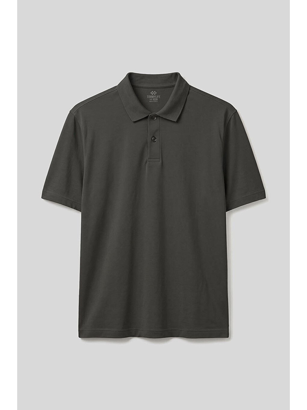 Haki Polo Yaka Büyük Beden Battal Erkek T-Shirt - 88511-1