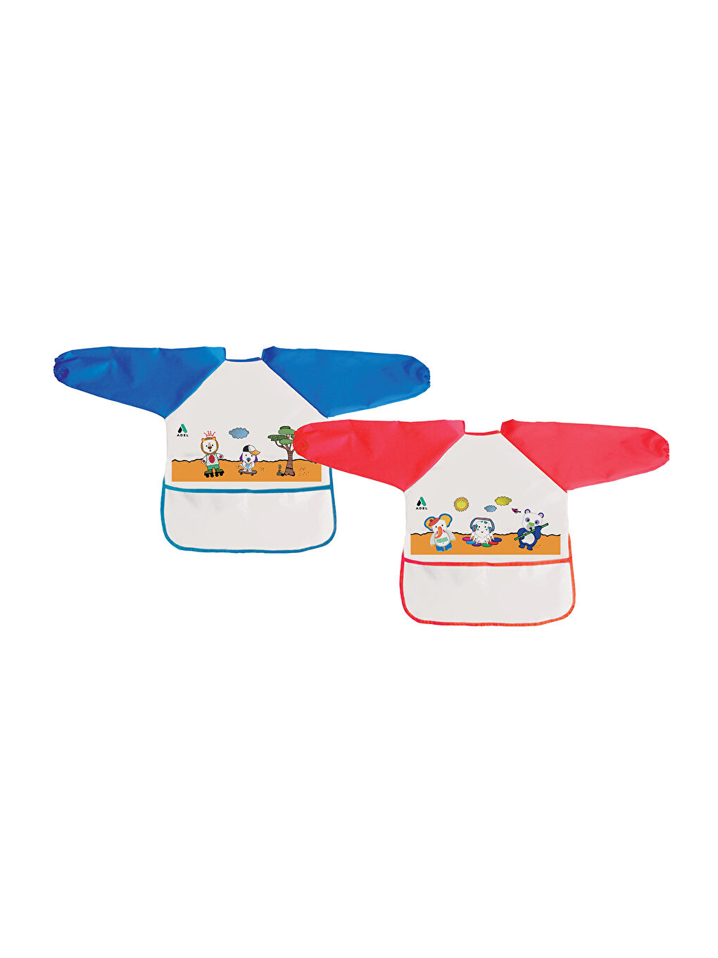 Boyama Önlüğü 4-6 Yaş,Özel Kumaşlı,Kolay Temizlenir,Boy Ayarlı Bant bulunur (Karma Renk Gönderilir)-2