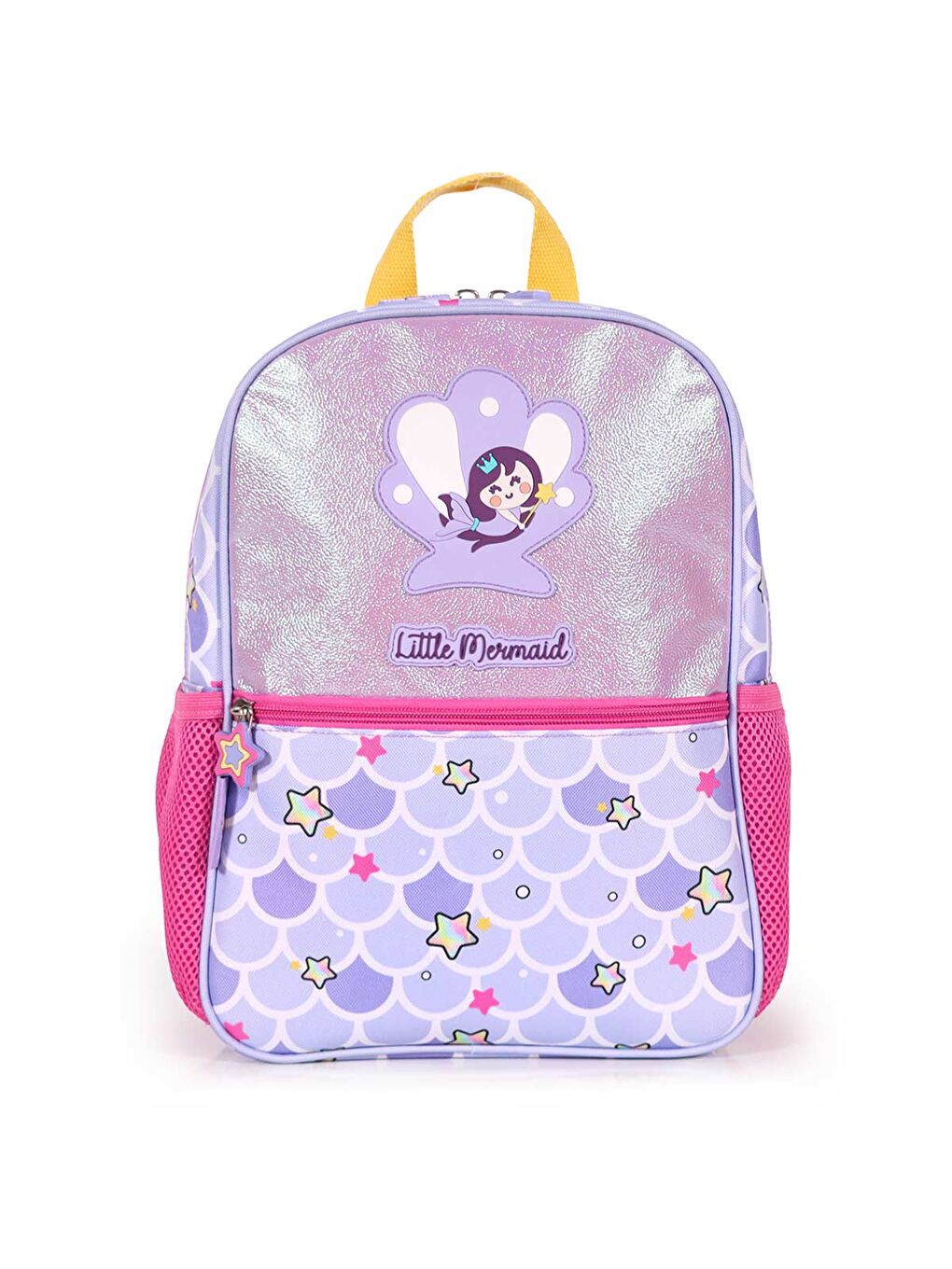 Çocuk Sırt Çantası, Kalem Kutusu, Beslenme Çantası 3'lü Set Pırıltılı Deniz Kızı-3