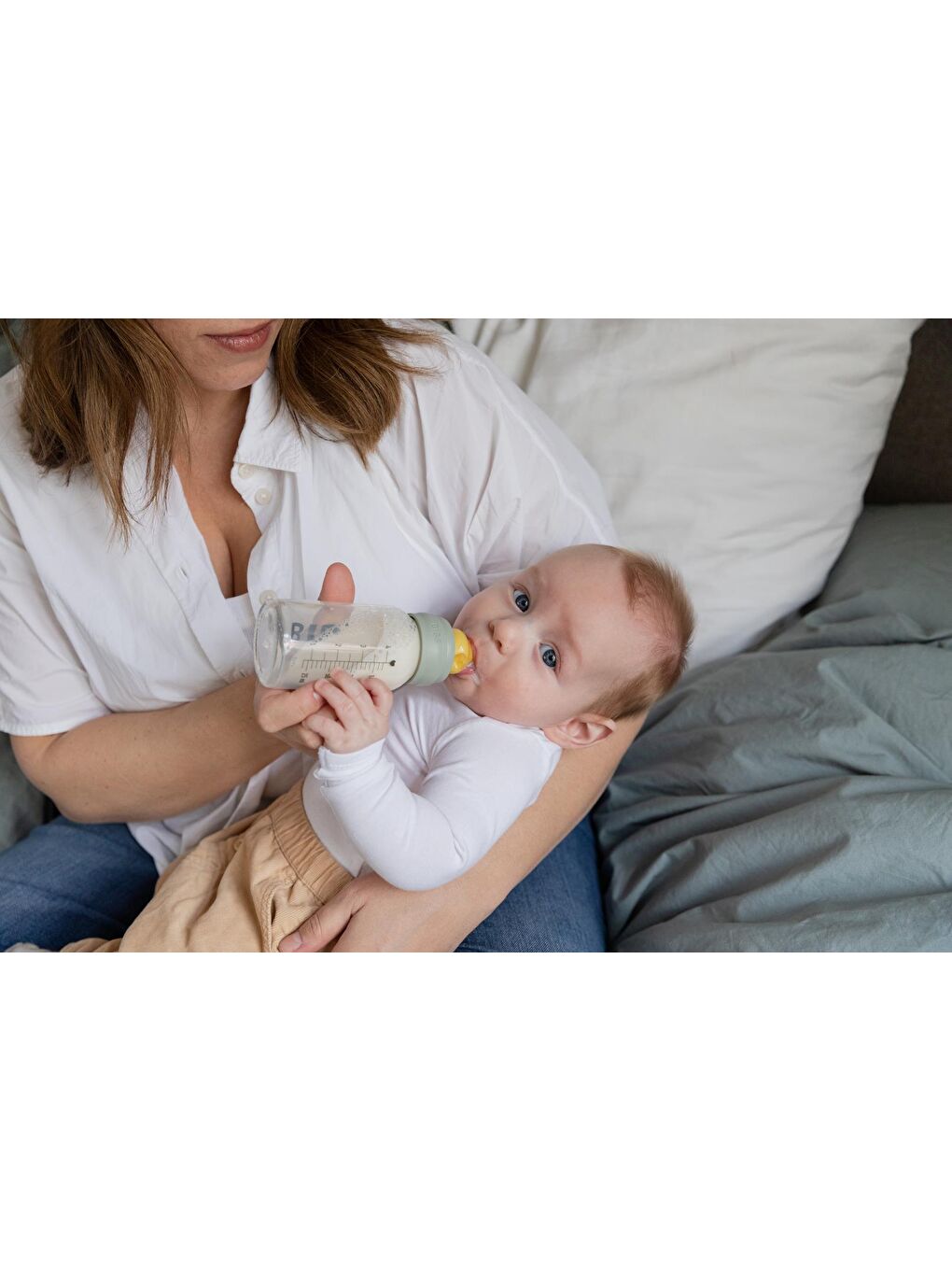 Baby PP Bottle Kauçuk Uç Biberon Sage 150 ml-4