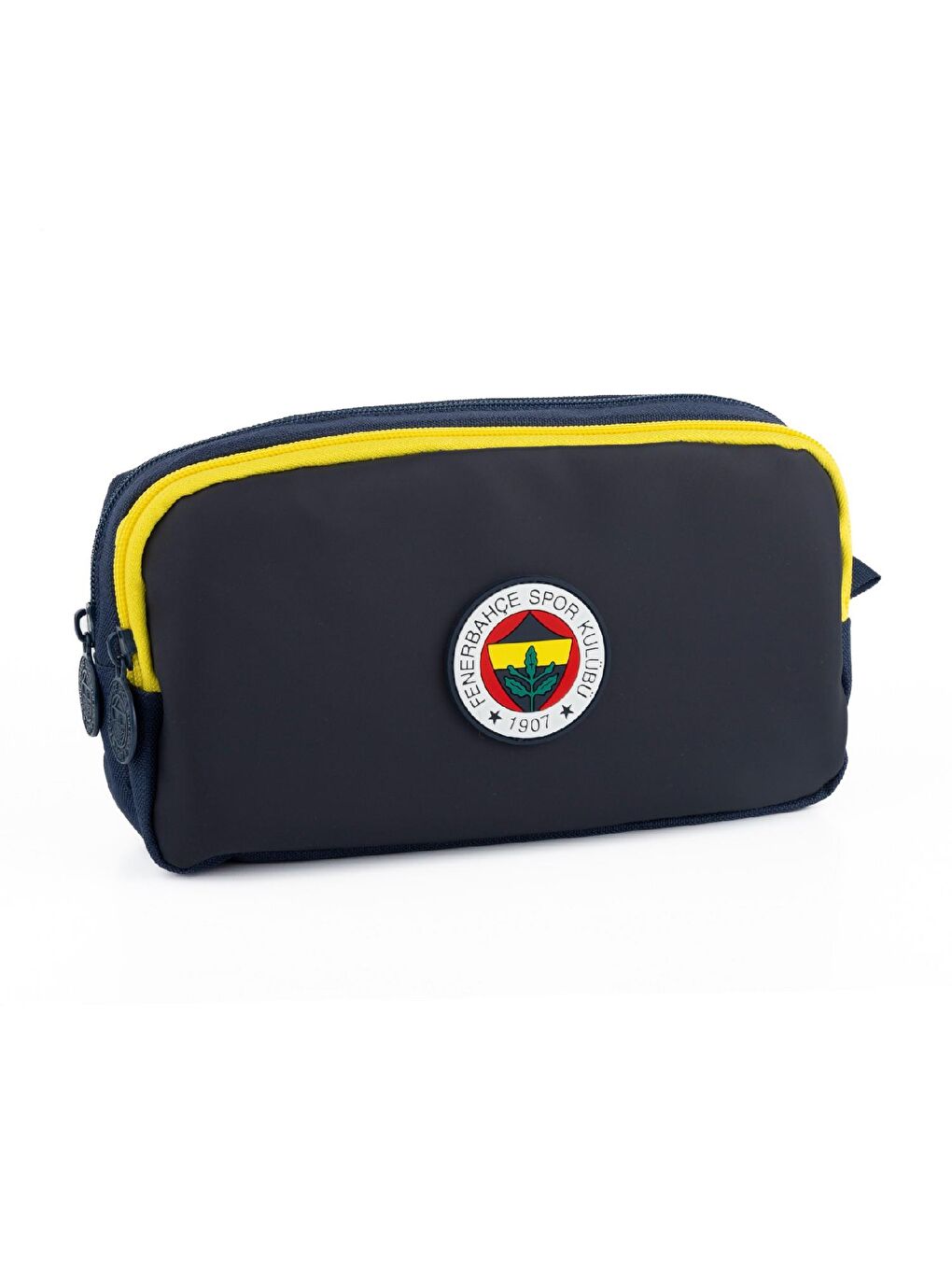 2 Bölmeli Logo Baskılı Suni Deri Kalemlik Lacivert (25746)