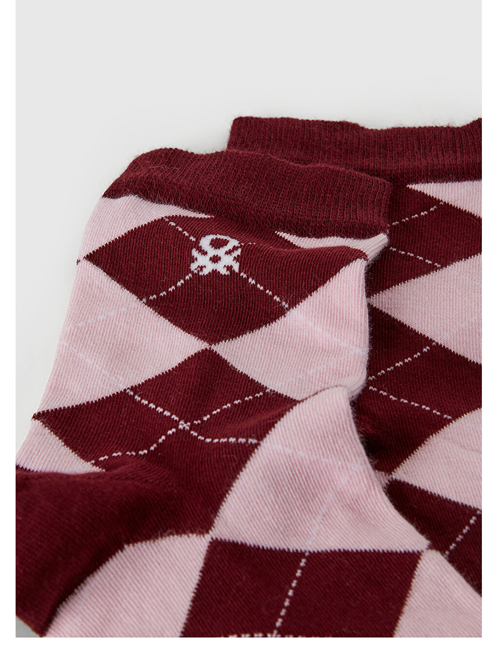 Unisex Lila Mix Pamuk Karışımlı Desenli Logo Detaylı Yılbaşı Temalı Soket Çorap-1