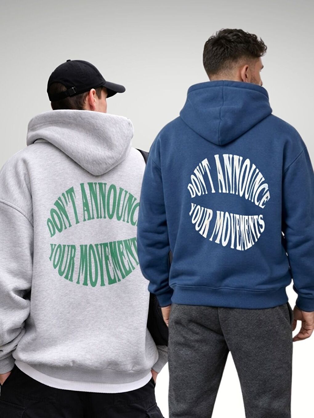 Karışık 2Li Grimenaj+İndigo Dont Hoodie Sweatshirt