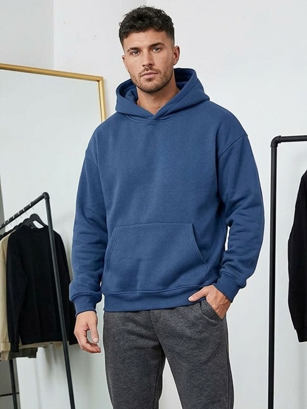 Karışık 2Li Grimenaj+İndigo Dont Hoodie Sweatshirt-1