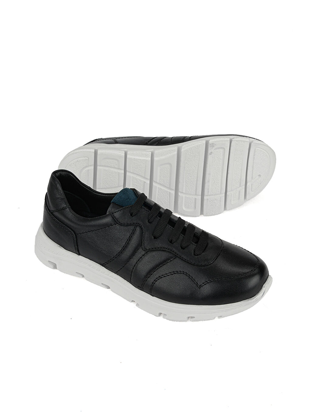 Kadın Hakiki Deri Günlük Ayakkabı 1611022Z2746 Siyah-3