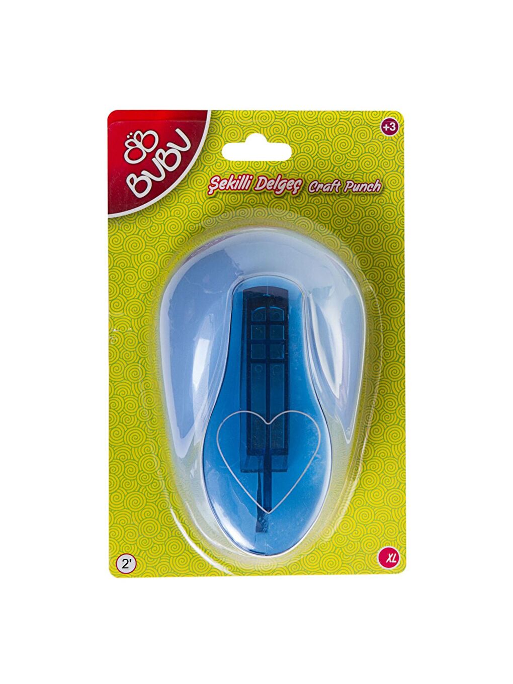 2 İnç XL Kalp Şekilli Delgeç (BUBU-DE0024)