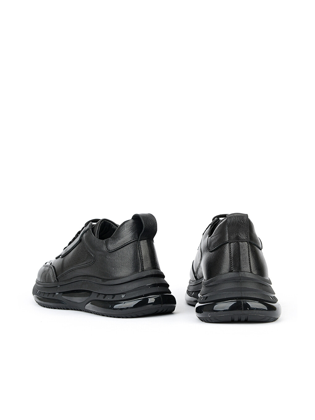 Erkek Hakiki Deri Günlük Sneaker 1611065Z006 Siyah-2