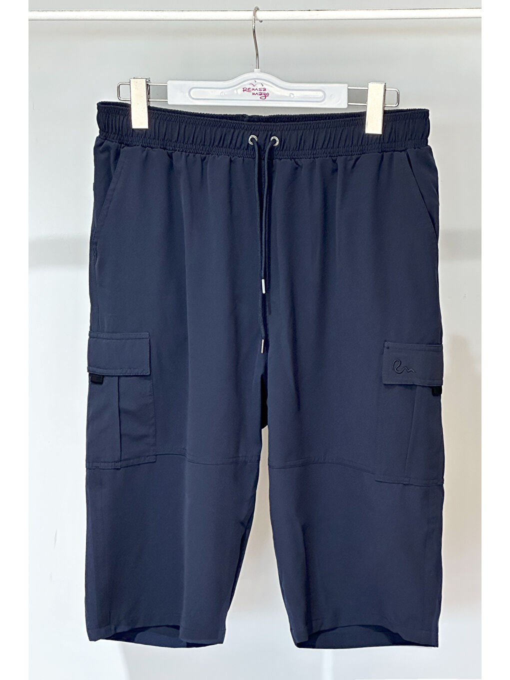 Kargo Cep Erkek Şort Kapri Mayo RKS-09 Lacivert