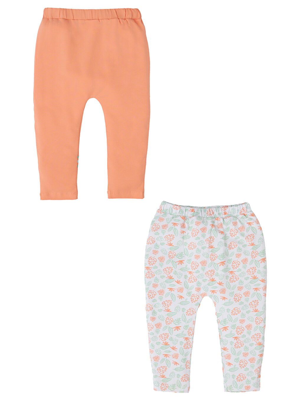 Turuncu Erkek Bebek 2li Pantolon Set-1