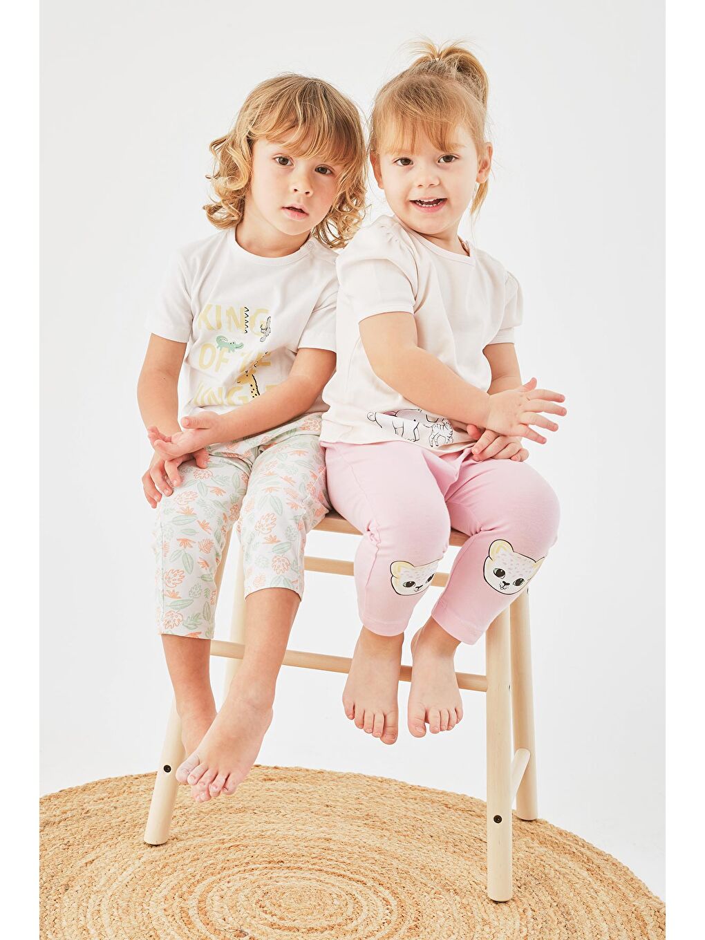 Turuncu Erkek Bebek 2li Pantolon Set-8